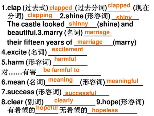 clear clear的副词